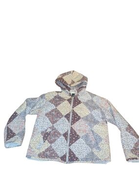 wild fable Quilted Patchwork Hooded Puffer Jacket